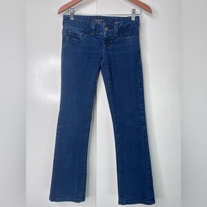 Guess Daredevil Boot Cut Jeans Y2K Dark Wash Size 26 Low Rise